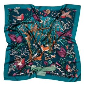 Woodland Logo Silk Scarf