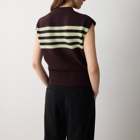 Striped Knitted Tank Top
