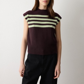Striped Knitted Tank Top