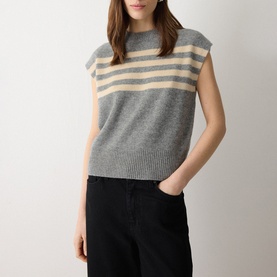 Striped Knitted Tank Top