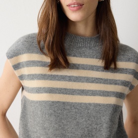 Striped Knitted Tank Top
