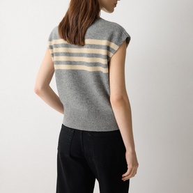Striped Knitted Tank Top