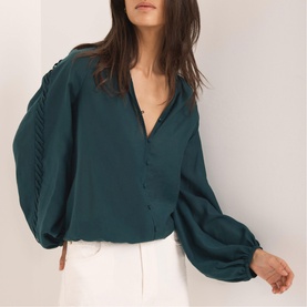 Whipstitch Detail Blouse