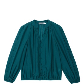 Whipstitch Detail Blouse
