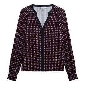 Zelia Printed Long-Sleeved Top