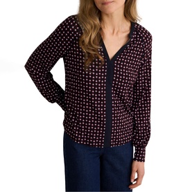 Zelia Printed Long-Sleeved Top