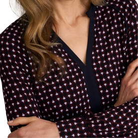 Zelia Printed Long-Sleeved Top