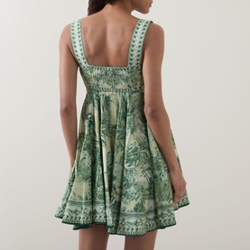 Sara Linen Mini Sundress