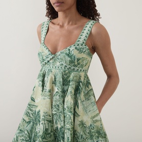 Sara Linen Mini Sundress