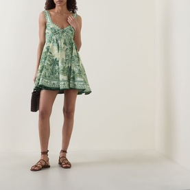 Sara Linen Mini Sundress