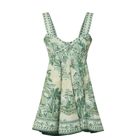 Sara Linen Mini Sundress