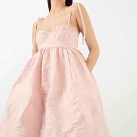 Alena Textured Flared Dress
