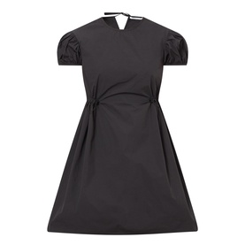Carla Puff-Sleeve Mini Flared Dress