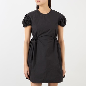 Carla Puff-Sleeve Mini Flared Dress