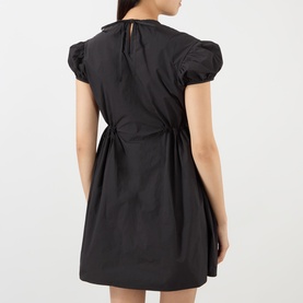 Carla Puff-Sleeve Mini Flared Dress