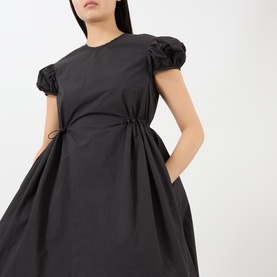 Carla Puff-Sleeve Mini Flared Dress