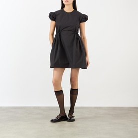 Carla Puff-Sleeve Mini Flared Dress