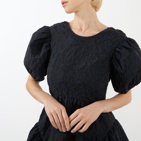Catrine Puff Sleeve Flared Dress