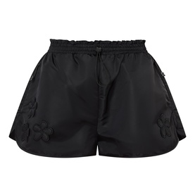 Collette Flower Appliqu&eacute; Drawcord Shorts