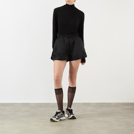 Collette Flower Appliqu&eacute; Drawcord Shorts
