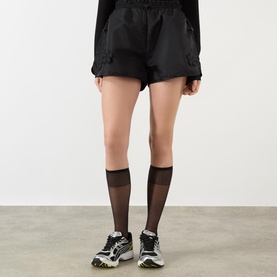 Collette Flower Appliqu&eacute; Drawcord Shorts