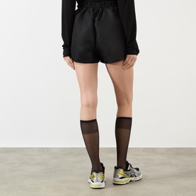 Collette Flower Appliqu&eacute; Drawcord Shorts