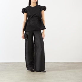 Chiara Puff-Sleeve Jacquard Top