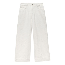 Textured Wide Leg Jeans
