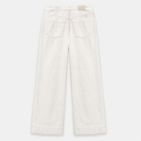 Textured Wide Leg Jeans