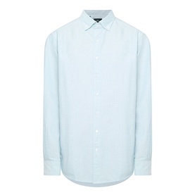 Rodd & Gunn Cambridge Oxford Shirt in Fern, long sleeves, front button placket, button-down collar, curved hem, 100% cotton