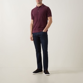 Masons Flat Knit Polo Shirt