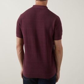 Masons Flat Knit Polo Shirt