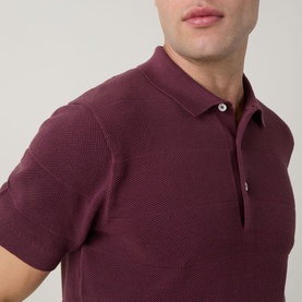 Masons Flat Knit Polo Shirt