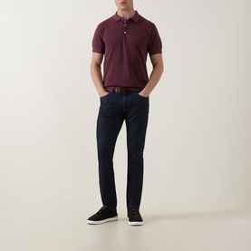 Masons Flat Knit Polo Shirt