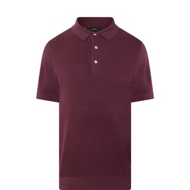 Masons Flat Knit Polo Shirt