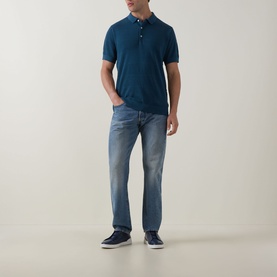 Masons Flat Knit Polo Shirt