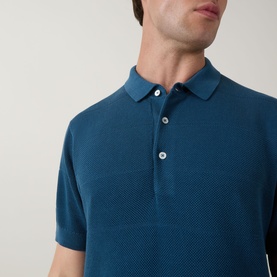 Masons Flat Knit Polo Shirt