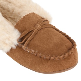 Isotoner&reg; Suede Moccasin Slippers
