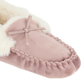 Isotoner&reg; Velour Moccasin Slippers