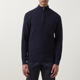 Twinkle Slub Half-Zip Sweater