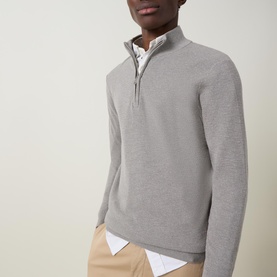 Twinkle Slub Half-Zip Sweater