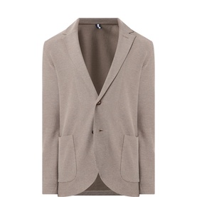 Honeycomb Single-Breasted Blazer