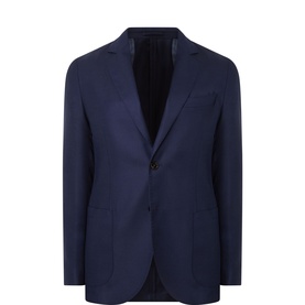 Hopsack Single-Breasted Blazer
