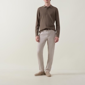 Aero Ease Rib Knit Polo Shirt