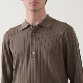 Aero Ease Rib Knit Polo Shirt