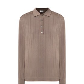 Aero Ease Rib Knit Polo Shirt