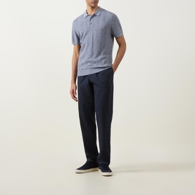 Herringbone Stitch Polo Shirt