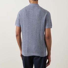 Herringbone Stitch Polo Shirt