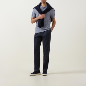 Herringbone Stitch Polo Shirt