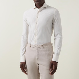 Striped Single Cuff Casual Shirt